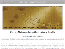Tablet Screenshot of cathaynatural.com